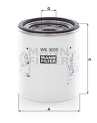 Mann-filter Kraftstofffilter [Hersteller-Nr. WK9055z] für Chrysler, Jeep von MANN-FILTER