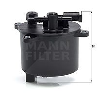 Mann-filter Kraftstofffilter [Hersteller-Nr. WK12004] für Peugeot, Citroën von MANN-FILTER