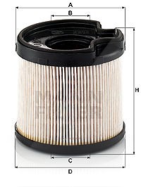 Mann-filter Kraftstofffilter [Hersteller-Nr. PU922x] für Citroën, Fiat, Lancia, Peugeot, Suzuki von MANN-FILTER