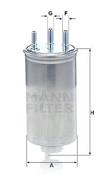 Mann-filter Kraftstofffilter [Hersteller-Nr. WK8039] für Renault, Dacia von MANN-FILTER