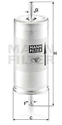 Mann-filter Kraftstofffilter [Hersteller-Nr. WK413] für Fiat von MANN-FILTER