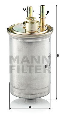 Mann-filter Kraftstofffilter [Hersteller-Nr. WK853/7] für Ford von MANN-FILTER