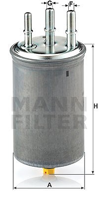 Mann-filter Kraftstofffilter [Hersteller-Nr. WK829/7] für Ford von MANN-FILTER