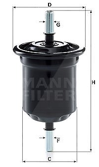 Mann-filter Kraftstofffilter [Hersteller-Nr. WK6013] für Hyundai von MANN-FILTER