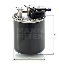 Mann-filter Kraftstofffilter [Hersteller-Nr. WK820/21] für Mercedes-Benz, Infiniti von MANN-FILTER