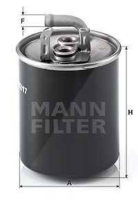 Mann-filter Kraftstofffilter [Hersteller-Nr. WK842/17] für Mercedes-Benz von MANN-FILTER