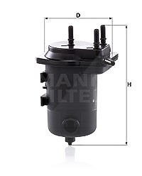 Mann-filter Kraftstofffilter [Hersteller-Nr. WK939/8x] für Nissan, Renault von MANN-FILTER