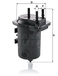 Mann-filter Kraftstofffilter [Hersteller-Nr. WK939/9x] für Nissan, Renault von MANN-FILTER