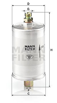 Mann-filter Kraftstofffilter [Hersteller-Nr. WK726] für Porsche von MANN-FILTER