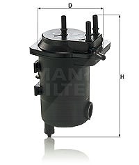 Mann-filter Kraftstofffilter [Hersteller-Nr. WK939/17x] für Renault von MANN-FILTER