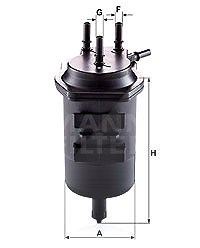 Mann-filter Kraftstofffilter [Hersteller-Nr. WK939/4] für Renault von MANN-FILTER