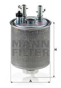 Mann-filter Kraftstofffilter [Hersteller-Nr. WK918/1] für Renault von MANN-FILTER