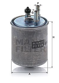 Mann-filter Kraftstofffilter [Hersteller-Nr. WK918/2x] für Renault von MANN-FILTER