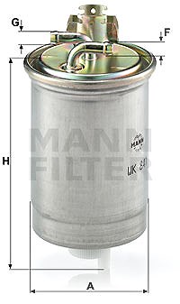 Mann-filter Kraftstofffilter [Hersteller-Nr. WK841] für Skoda, Seat, VW von MANN-FILTER