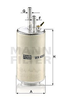 Mann-filter Kraftstofffilter [Hersteller-Nr. WK6004] für Volvo von MANN-FILTER