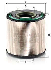 Mann-filter Kraftstofffilter [Hersteller-Nr. PU1040x] für VW von MANN-FILTER