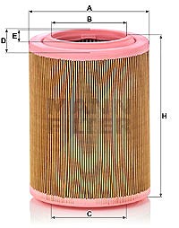 Mann-filter Luftfilter [Hersteller-Nr. C18003] für Alfa Romeo von MANN-FILTER