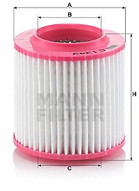 Mann-filter Luftfilter [Hersteller-Nr. C1343] für Audi von MANN-FILTER