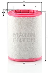 Mann-filter Luftfilter [Hersteller-Nr. C18161] für Land Rover von MANN-FILTER