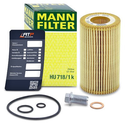 Mann-filter Ölfilter+Schraube+Ölwechselanhänger für Jeep, Mercedes-Benz von MANN-FILTER