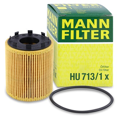 Mann-filter Ölfilter [Hersteller-Nr. HU713/1X] für Abarth, Alfa Romeo, BMW, Dodge, Fiat, Ford, Jeep, Lancia, Opel, Suzuki von MANN-FILTER