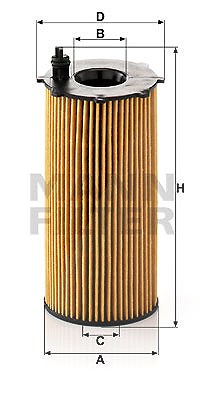 Mann-filter Ölfilter [Hersteller-Nr. HU820/2x] für Dodge, Jeep von MANN-FILTER