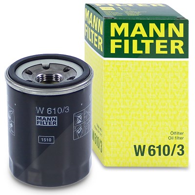 Mann-filter Ölfilter [Hersteller-Nr. W610/3] für Alfa Romeo, Ford, Ford Usa, Nissan, Isuzu, Opel, Great Wall, Chevrolet, Mazda, Citroën, Fiat, Kia, Ho von MANN-FILTER