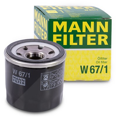 Mann-filter Ölfilter [Hersteller-Nr. W67/1] für Asia Motors, Dacia, Ford, Honda, Hyundai, Infiniti, Kia, Mazda, Nissan, Renault Korea, Subaru, Suzuki von MANN-FILTER