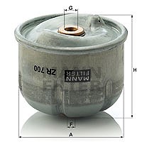 Mann-filter Ölfilter [Hersteller-Nr. ZR700x] für Land Rover von MANN-FILTER