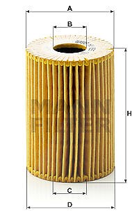 Mann-filter Ölfilter [Hersteller-Nr. HU825x] für Nissan, Opel, Renault, Renault Trucks von MANN-FILTER