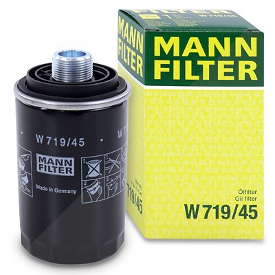 Mann-filter Ölfilter [Hersteller-Nr. W719/45] für Audi, Seat, Skoda, VW von MANN-FILTER