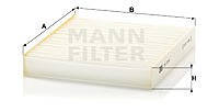 Mann-filter Filter, Innenraumluft [Hersteller-Nr. CU2145] für Subaru von MANN-FILTER