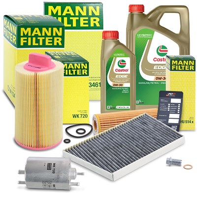 Mann-filter Inspektionspaket B+6L CASTROL EDGE FST 0W-30 für Mercedes-Benz von MANN-FILTER