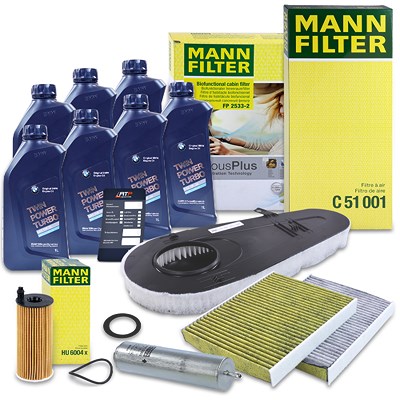 Mann-filter Inspektionspaket Filtersatz SET B+ BMW Öl für BMW von MANN-FILTER