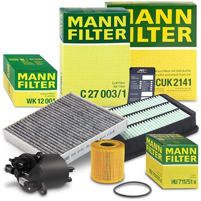 Mann-filter Inspektionspaket Filtersatz SET B für Citroën, Mitsubishi, Peugeot von MANN-FILTER