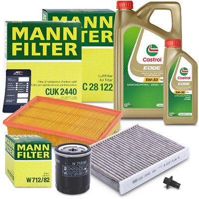 Mann-filter Inspektionspaket Set A + 6l 5W-30 A5/B5 Motoröl für Ford von MANN-FILTER