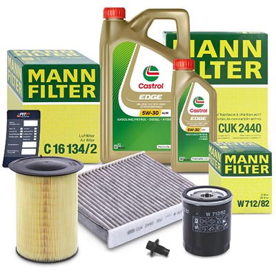 Mann-filter Inspektionspaket Set A + 6l 5W-30 A5/B5 Motoröl für Ford von MANN-FILTER