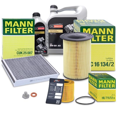 Mann-filter Inspektionspaket Set A + 6l 5W-30 A5 Motoröl für Ford von MANN-FILTER