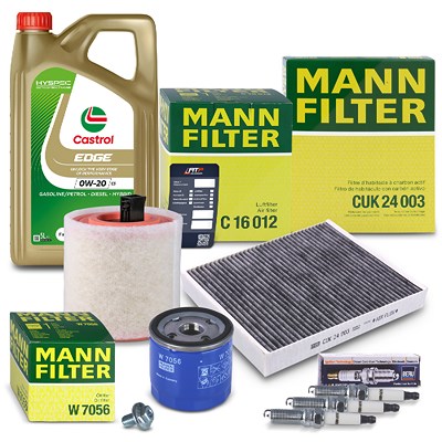 Mann-filter Inspektionspaket Set C + 5l 0W-20 C5 Motoröl für Opel von MANN-FILTER