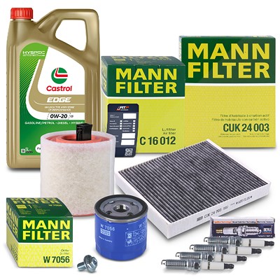 Mann-filter Inspektionspaket Set C + 5l 0W-20 C5 Motoröl für Opel von MANN-FILTER