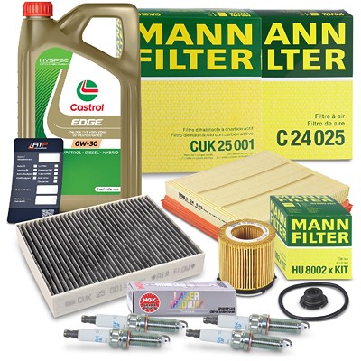 Mann-filter Inspektionspaket Set C + 5l 0W-30 Motoröl für BMW von MANN-FILTER