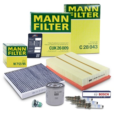 Mann-filter Inspektionspaket Set C für Audi, Seat, Skoda, VW von MANN-FILTER