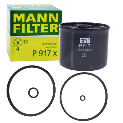 Mann-filter Kraftstofffilter [Hersteller-Nr. P917x] für Alfa Romeo, Audi, Citroën, Fiat, Ford, Iveco, Lada, Land Rover, Mazda, Opel, Peugeot, Renault, von MANN-FILTER