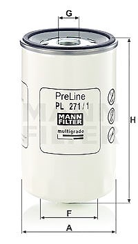 Mann-filter Kraftstofffilter [Hersteller-Nr. PL271/1] von MANN-FILTER