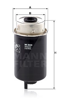 Mann-filter Kraftstofffilter [Hersteller-Nr. WK8038] für Land Rover von MANN-FILTER