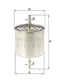 Mann-filter Kraftstofffilter [Hersteller-Nr. WK8046] für Ford, Ford Usa, Mazda von MANN-FILTER