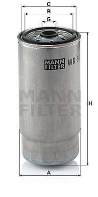 Mann-filter Kraftstofffilter [Hersteller-Nr. WK845/7] für BMW von MANN-FILTER