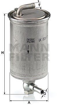 Mann-filter Kraftstofffilter [Hersteller-Nr. WK853/17] für Audi von MANN-FILTER