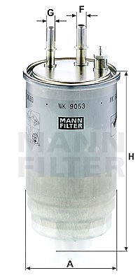 Mann-filter Kraftstofffilter [Hersteller-Nr. WK9053z] für Fiat, Citroën, Peugeot von MANN-FILTER