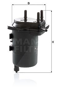 Mann-filter Kraftstofffilter [Hersteller-Nr. WK939/5] für Renault von MANN-FILTER